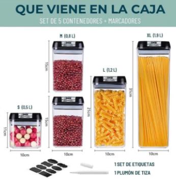 ORGANIZADOR DE 5 PZS HERMETICO